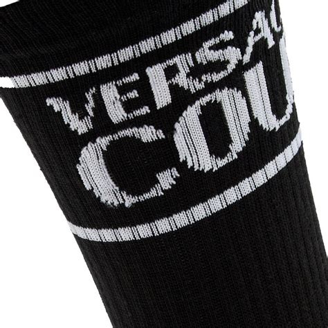 Versace Socks Calzini Lunghi Cotone Uomo Greca Size 12 